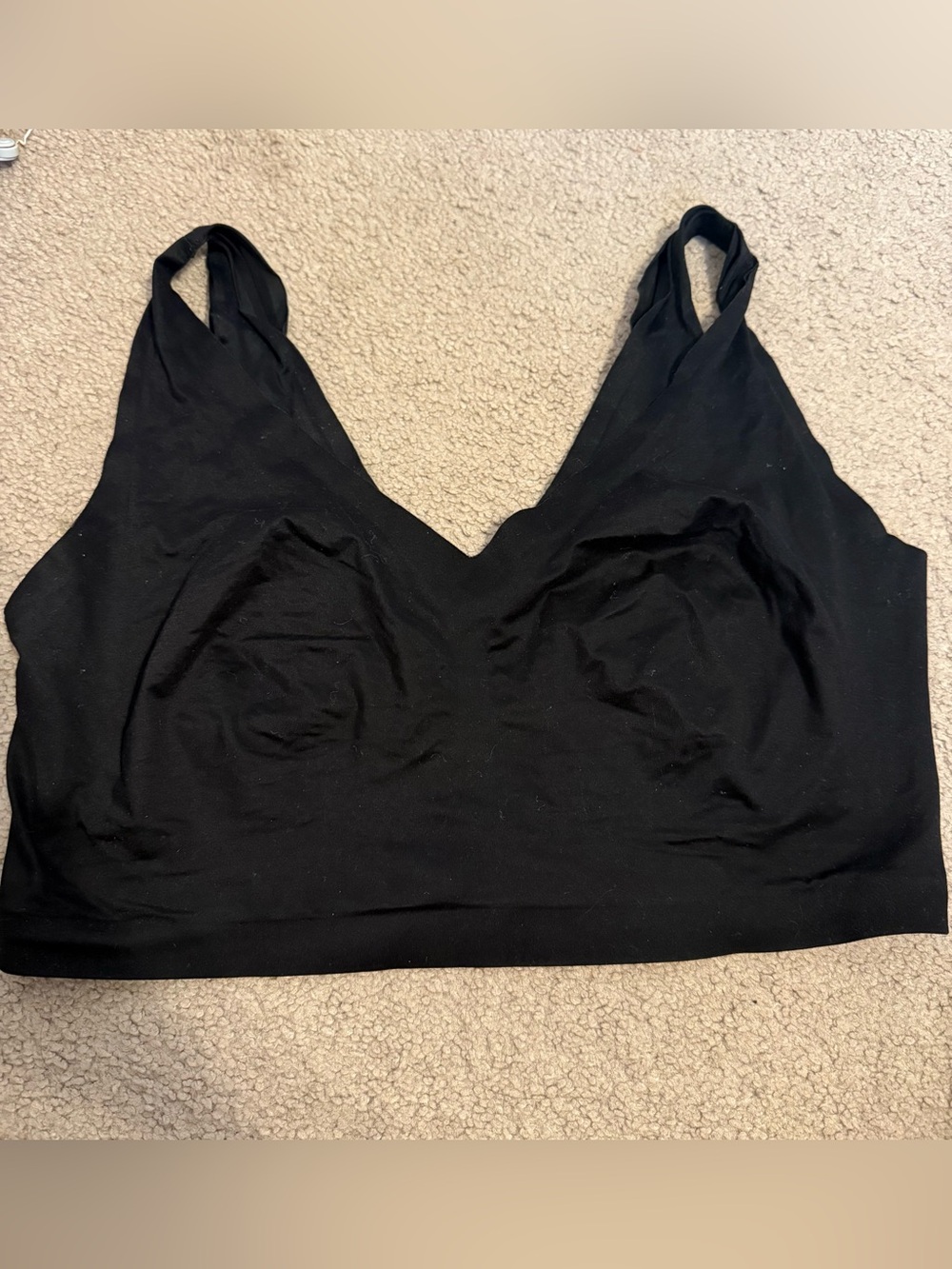 Soma XXL ENBLISS Bralette Black No Cups Wireless Bra